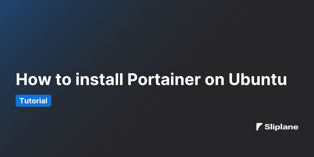 How to install Portainer on Ubuntu